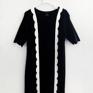 Ann Taylor Scalloped Dress